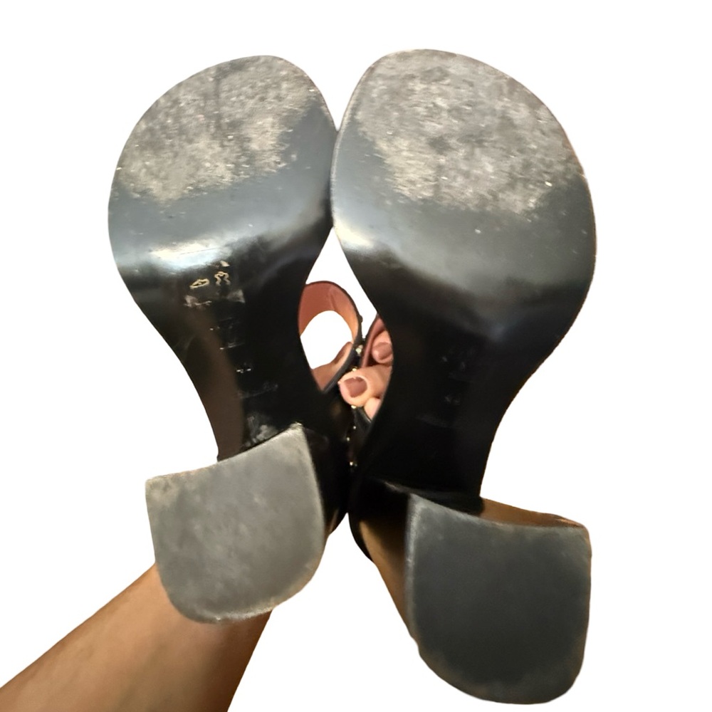 Louis Vuitton Monogram Heels with Gold Accents Size 40 - Picture 7 of 8
